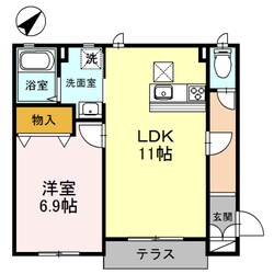 HEARTY'S　ENT　D棟の物件間取画像